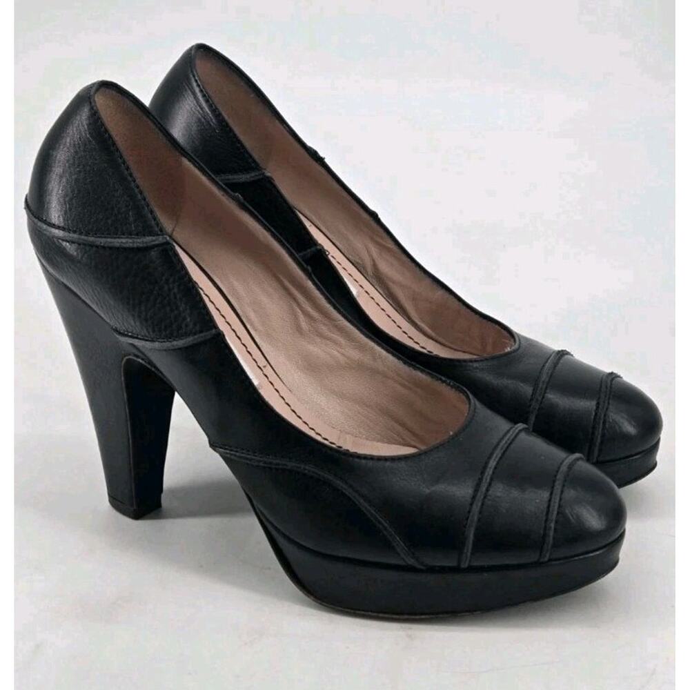 Whimsigoth Italian Leather Closed Toe Shoes Pumps Heels L'autre Chose Sz 6.5 - Picture 4 of 12